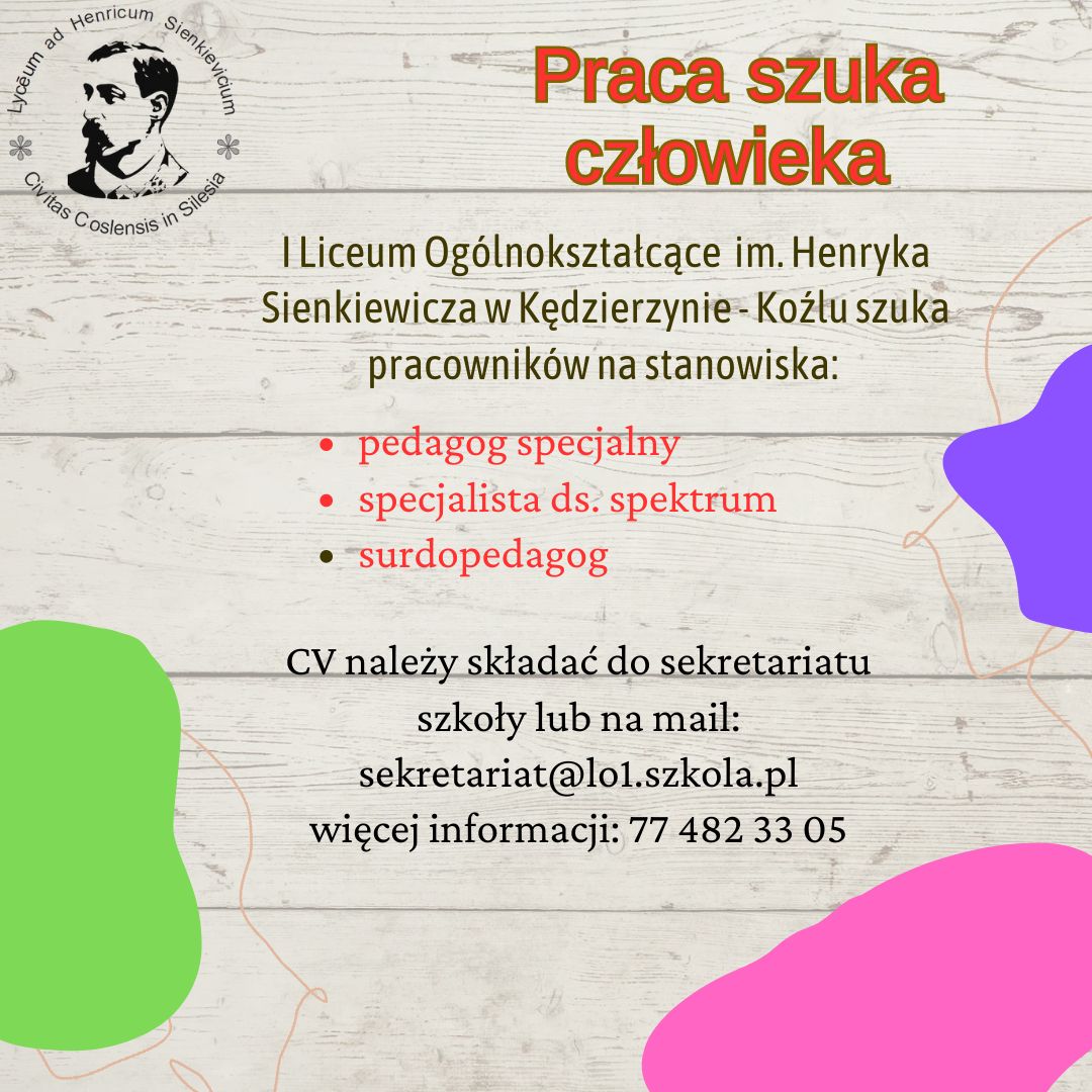 PRACA SZUKA CZŁOWIEKA