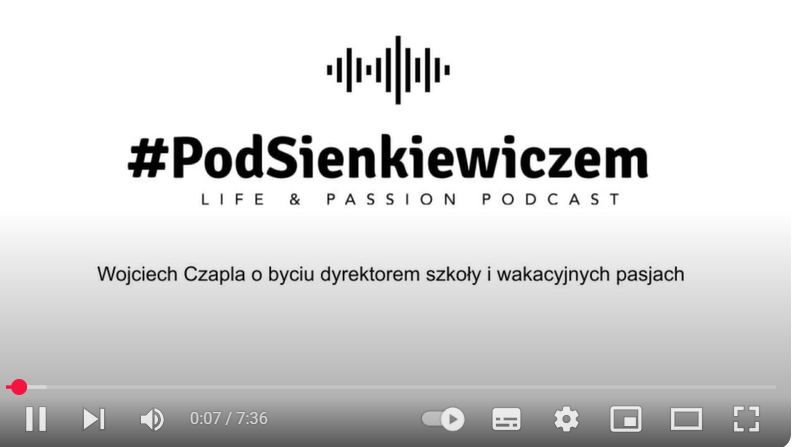Wywiad z panem Wojciechem Czaplą o byciu dyrektorem szkoły i pasjach
