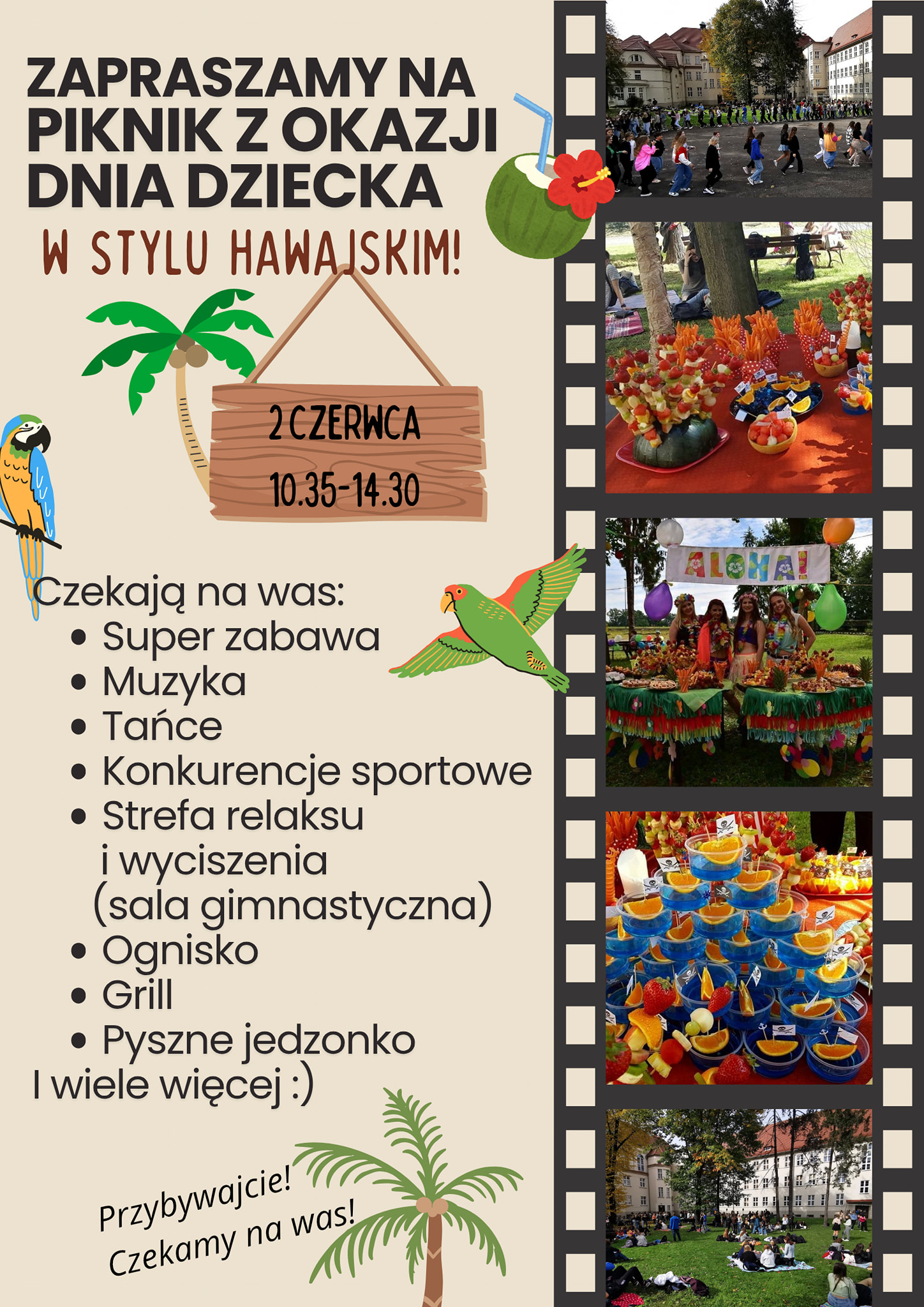 Piknik z okazji Dnia dziecka w stylu hawajskim