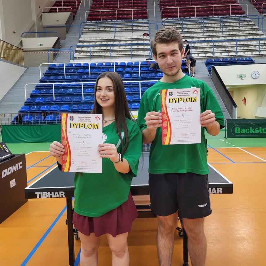 Sukcesy uczniów I LO w tenisie stołowym, 20.11.2025